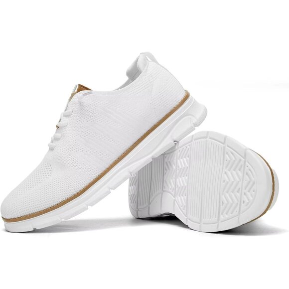 ⚡Men's X1-White Mesh Oxfords Lace-Up Lightweight Casual Walking Driving Sneakers - Picture 7 of 7